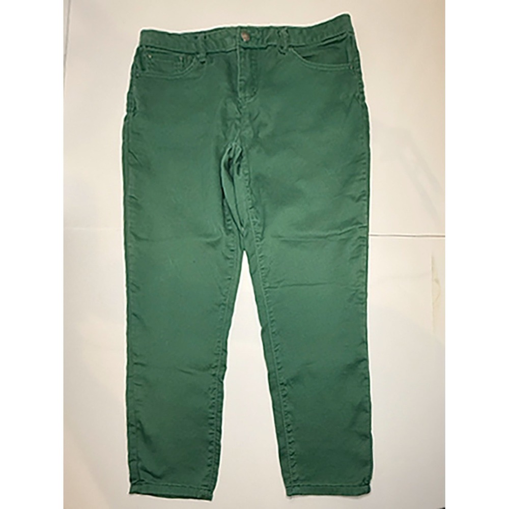 Needle & Cloth Women's Green Skinny Ankle Pants 14P Stretch Casual